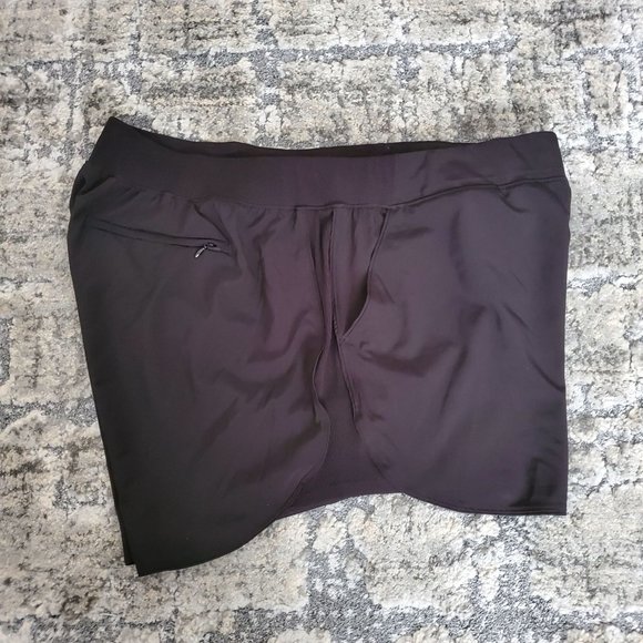 Member's Mark Women's Active Woven Rib Running Shorts Black Size XXL - Picture 6 of 12